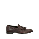 【送料無料】 ミリオーレ メンズ スリッポン・ローファー シューズ Loafers Dark brown