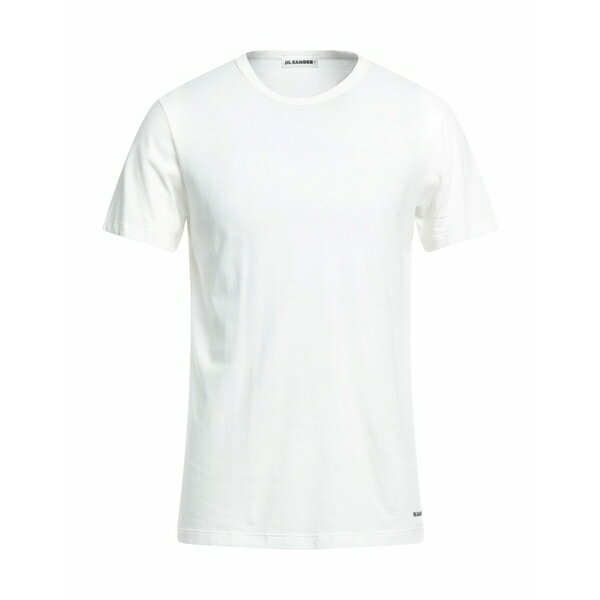【送料無料】 ジルサンダー メンズ Tシャツ トップス T-shirts Off white