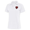 アンティグア レディース ポロシャツ トップス Chicago Bears Antigua Women's Team Logo Tribute Polo White