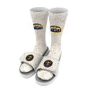 アイスライド メンズ サンダル シューズ Denver Nuggets ISlide Team Logo Speckle Socks & Slide Sandals Bundle White