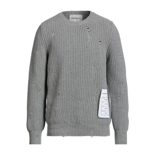 【送料無料】 アマラント メンズ ニット&セーター アウター Sweaters Grey 【送料無料】 アマラント メンズ ニット&セーター アウター Sweaters Grey