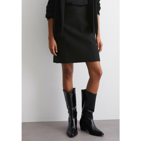 マルコポーロ レディース スカート ボトムス A-line skirt - black