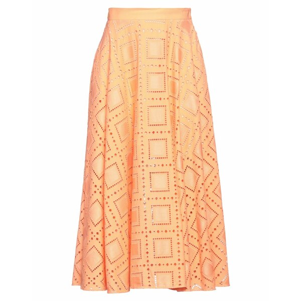 エムエスジイエム 【送料無料】 エムエスジイエム レディース スカート ボトムス Midi skirts Orange