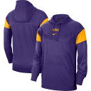 iCL Y p[J[EXEFbgVc AE^[ LSU Tigers Nike Sideline Jersey Pullover Hoodie Purple