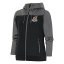 アンティグア レディース パーカー・スウェットシャツ アウター Toledo Mud Hens Antigua Women's Protect FullZip Hoodie Steel/Gray