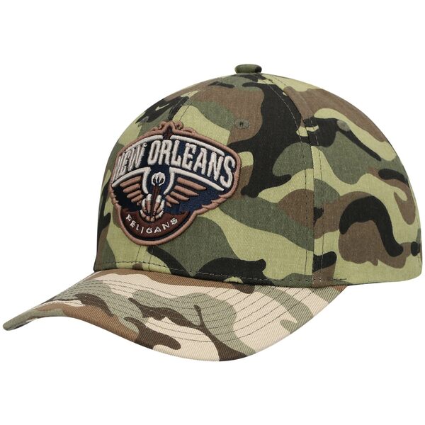 ミッチェル＆ネス ミッチェル&ネス メンズ 帽子 アクセサリー New Orleans Pelicans Mitchell & Ness Woodland Desert Snapback Hat Camo