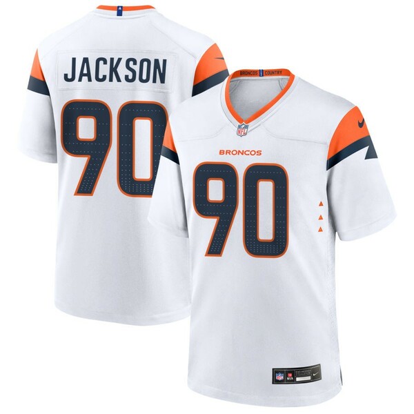 ʥ  ˥ե ȥåץ Denver Broncos Nike Custom Game Jersey White