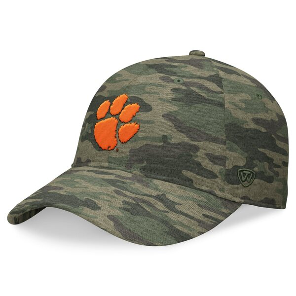 トップ・オブ・ザ・ワールド メンズ 帽子 アクセサリー Clemson Tigers Top of the World OHT Military Appreciation Hound Adjustable Hat Camo