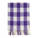 yz E[ b` fB[X }t[EXg[EXJ[t ANZT[ DOUBLE-SIDED WOOL CHECK SCAR Purple