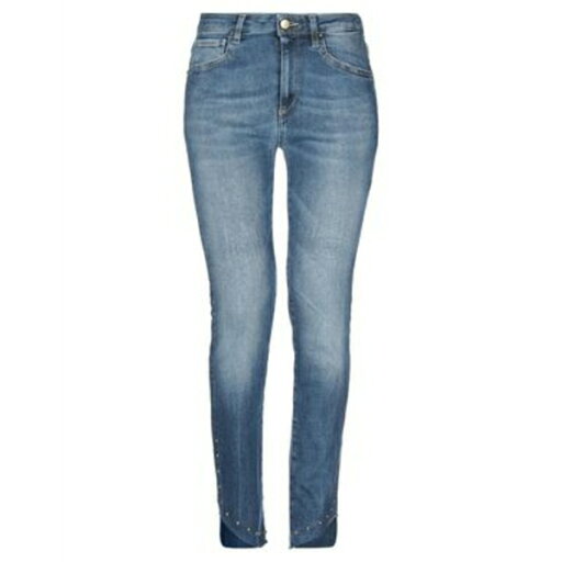 【送料無料】 アシネティック レディース デニムパンツ ボトムス Jeans Blue 【送料無料】 アシネティック レディース デニムパンツ ボトムス Jeans Blue