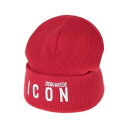 【送料無料】 ディースクエアード メンズ 帽子 アクセサリー Hats Red