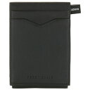 ペリーエリス メンズ 財布 アクセサリー Men's Magnetic Leather Card Case Black