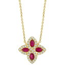 エフィー コレクション レディース ネックレス・チョーカー・ペンダントトップ アクセサリー EFFY Ruby (7/8 ct. t.w.) & Diamond...