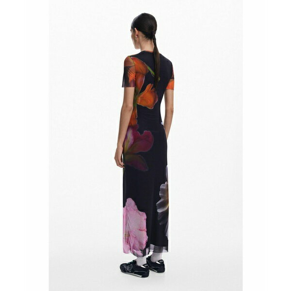 デジグアル レディース ワンピース トップス Women's Tulle flower dress Black