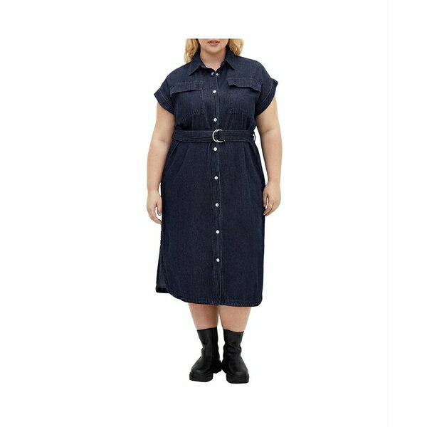 シティーシック レディース ワンピース トップス Plus Size Matila Dress Denim dark