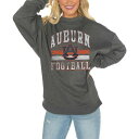ゲームデイ レディース カットソー トップス Women's Charcoal Auburn Tigers Good Vibes Premium Fleece Drop Shoulder Pullover Sweatshirt Charcoal(4)