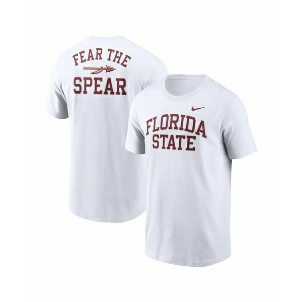 ナイキ メンズ シャツ トップス Men's White Florida State Seminoles Blitz 2-Hit T-Shirt White