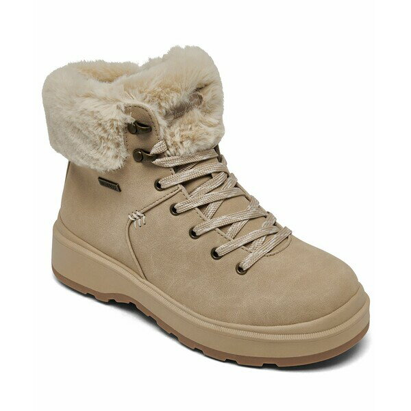 スケッチャーズ レディース ブーツ シューズ Women's Park City Waterproof Hiking Boots from Finish Line Natural