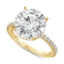 バッジェリーミシュカ レディース リング アクセサリー Certified Lab Grown Diamond Hidden Halo Engagement R...