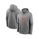 ナイキ メンズ パーカー・スウェットシャツ アウター Men's Heather Gray Texas Longhorns Primetime Evergree...