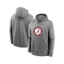 ナイキ メンズ パーカー・スウェットシャツ アウター Men's Heather Gray Alabama Crimson Tide Primetime Alt...