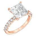 バッジェリーミシュカ レディース リング アクセサリー IGI Certified Lab Grown Diamond Princess-Cut Engagem...