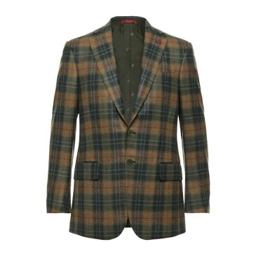 イザイア ISAIA メンズ ジャケット＆ブルゾン アウター Suit jackets Military green