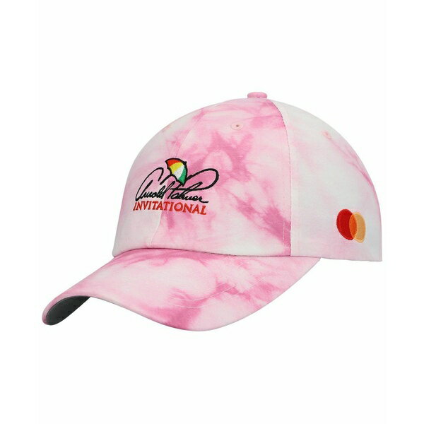 インペリアル メンズ 帽子 アクセサリー Men's Pink Arnold Palmer Invitational Hullabaloo Tie-Dye Adjustable Hat Pink