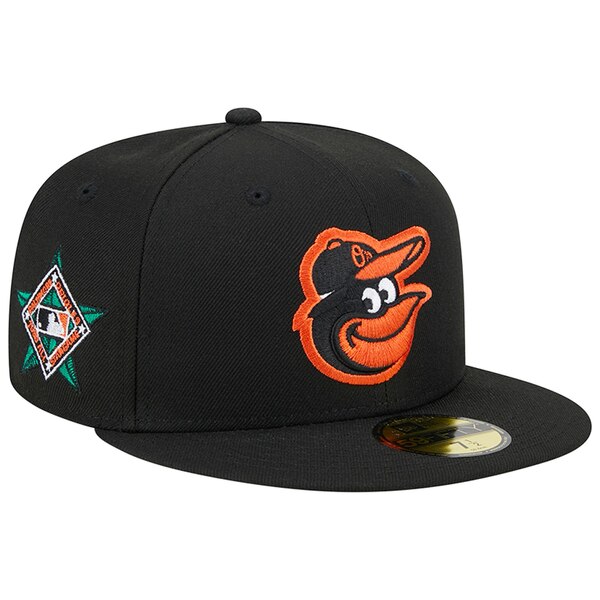 ニューエラ メンズ 帽子 アクセサリー Baltimore Orioles New Era 1993 MLB AllStar Game Team Color 59FIFTY Fitted Hat Black