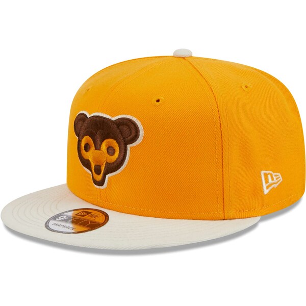 ニューエラ メンズ 帽子 アクセサリー Chicago Cubs New Era Tiramisu 9FIFTY Snapback Hat Gold