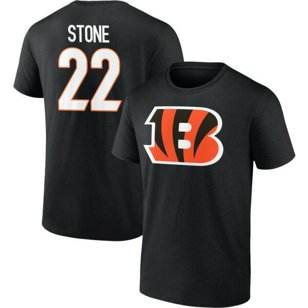 ファナティクス メンズ Tシャツ トップス Cincinnati Bengals Fanatics Branded Team Authentic Personalized Name & Number TShirt Black