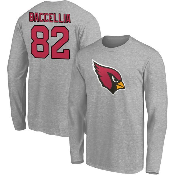 եʥƥ  T ȥåץ Arizona Cardinals Fanatics Branded Team Authentic Custom Long Sleeve TShirt Gray