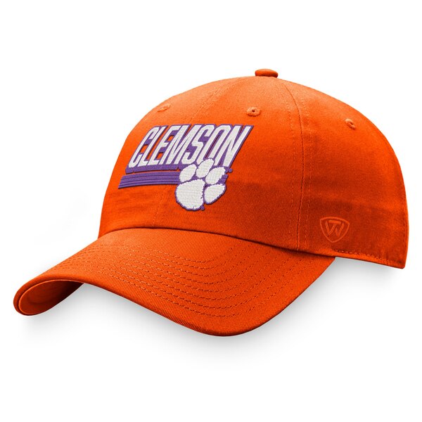 トップ・オブ・ザ・ワールド メンズ 帽子 アクセサリー Clemson Tigers Top of the World Slice Adjustable Hat Orange