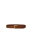 ラルフローレン レディース ベルト アクセサリー Braided Vachetta Leather Belt Lauren Tan