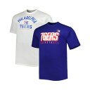 ファナティクス メンズ シャツ トップス Men's Royal, White Philadelphia 76ers Big and Tall Two-Pack T-shirt Set Royal, White(4)