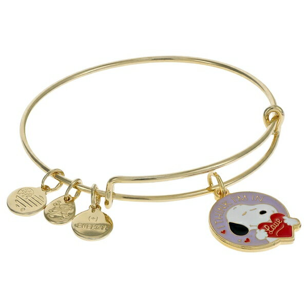 アレックスアンドアニ レディース ブレスレット・バングル・アンクレット アクセサリー Peanuts Snoopy in Love Bracelet Gold