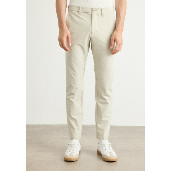 ボス メンズ サンダル シューズ COMMUTER-SLIM - Trousers - light beige