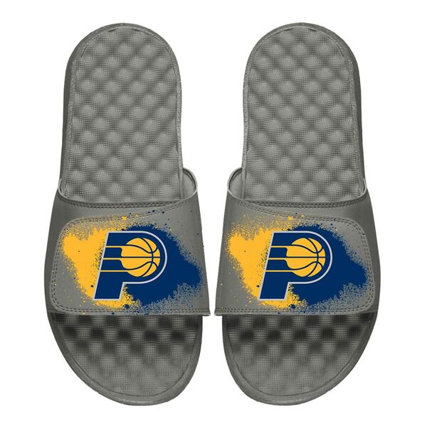 アイスライド メンズ サンダル シューズ Indiana Pacers ISlide Spray Paint Slide Sandals Gray
