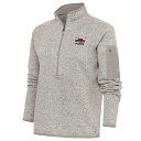 アンティグア レディース ジャケット＆ブルゾン アウター Windy City Bulls Antigua Women 039 s Fortune HalfZip Pullover Jacket Oatmeal