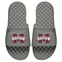 アイスライド メンズ サンダル シューズ Mississippi State Bulldogs ISlide Primary Logo Slide Sandals Gray