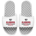 楽天astyアイスライド メンズ サンダル シューズ Alabama Crimson Tide ISlide Split Bar Slide Sandals White