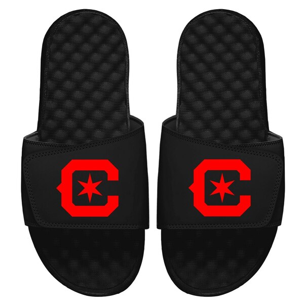 アイスライド メンズ サンダル シューズ Chicago Fire ISlide Secondary Logo Slide Sandals Black