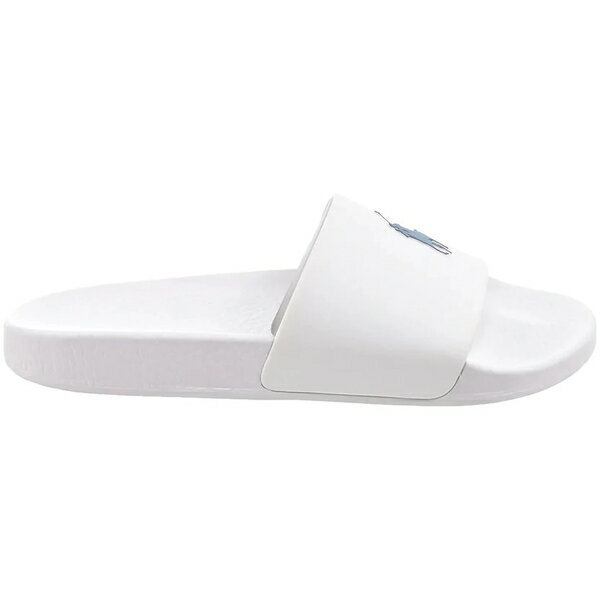 Polo Ralph Lauren ラルフローレン メンズ スニーカー 【Polo Ralph Lauren Signature Pony Slide】 サイズ US_13(31.0cm) White