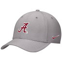 ナイキ レディース 帽子 アクセサリー Nike Men's Alabama Crimson Tide Grey Rise Swooshflex Hat -(4)