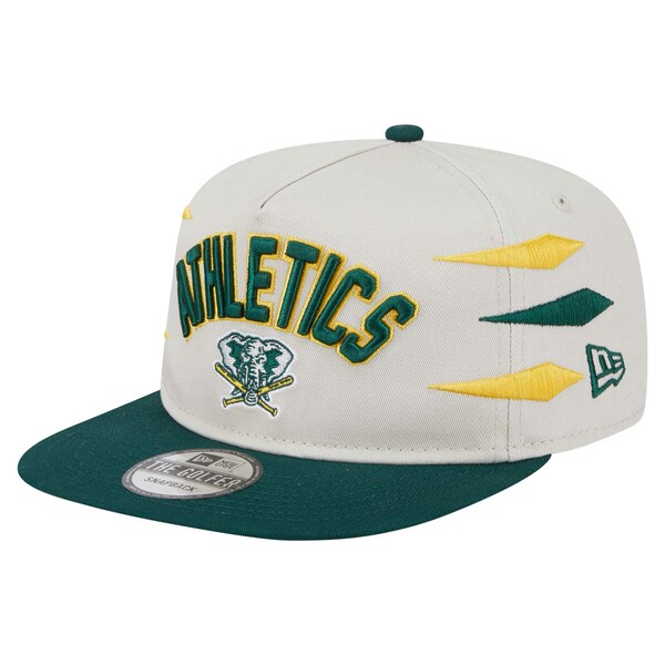 ニューエラ メンズ 帽子 アクセサリー Oakland Athletics New Era Iron Golfer Snapback Hat Cream