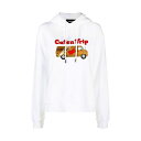 ディースクエアード レディース パーカー・スウェットシャツ アウター Hooded Sweatshirt With Caten Trip Print -