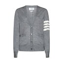 トムブラウン レディース ニット&セーター アウター Cardigan Lt grey