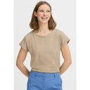 ビーヤング レディース Tシャツ トップス BYPamila - Basic T-shirt - roasted cashew melange