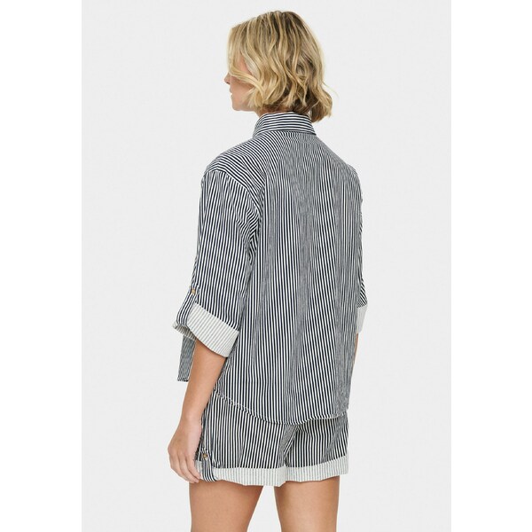 サントロペ レディース シャツ トップス ZALINDASZ STRIPE - Button-down blouse - ice nightsky stripe