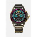 ヴェルサーチ メンズ サンダル シューズ ICON ACTIVE - Chronograph watch - black